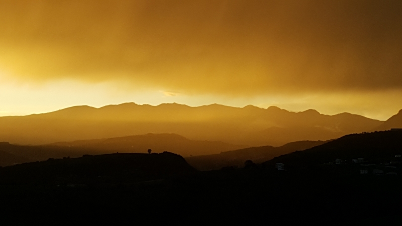 Photograph <em>"storm in the sunset - Cerro Veronese - Lessinia"</em> by <b>gsimo83</b>