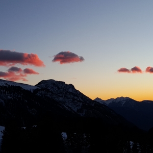 Photograph  sunset on skis - Pampeago - Trentino Alto Adige, Italia par gsimo83